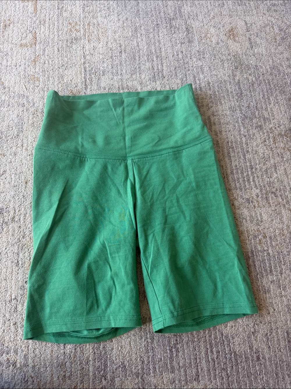 TNA Women’s High-Waist Green Bike Shorts